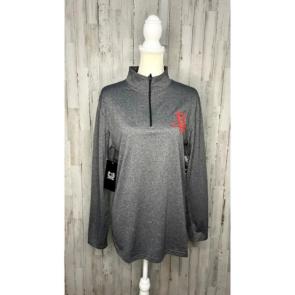 NWT NBA Ultra Game Houston Rockets Men's Quarter-Zip Pullover‎ Gray Size Small - Picture 1 of 8